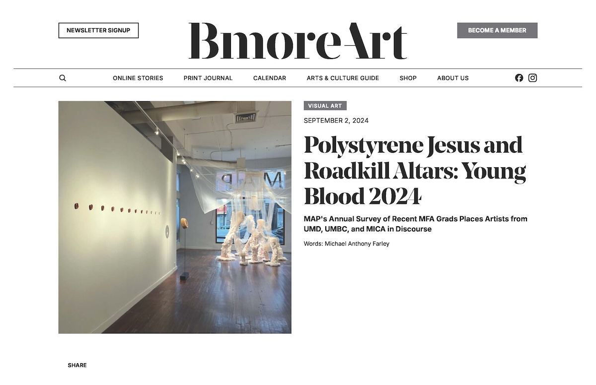 Polystyrene Jesus and Roadkill Altars: Young Blood 2024