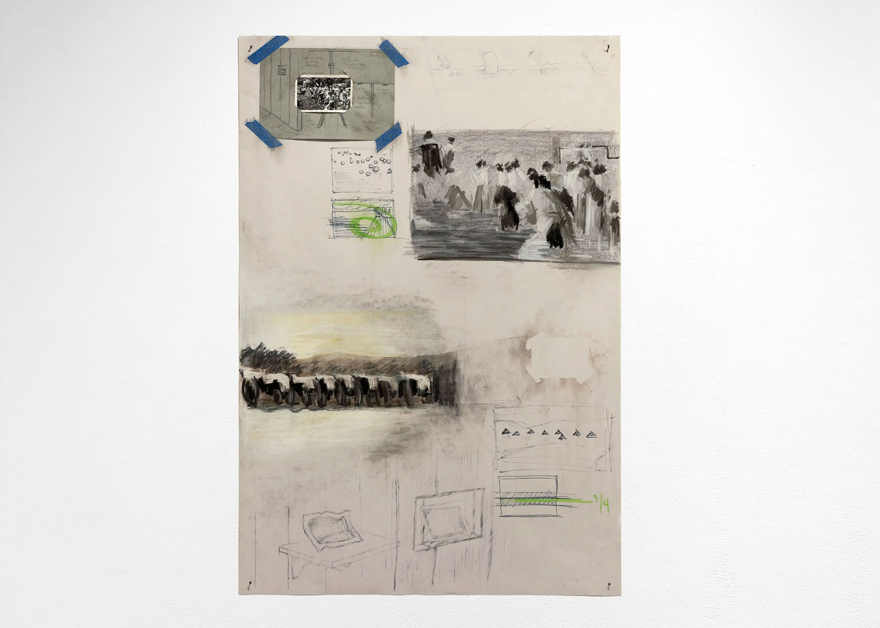Drawing of a fence no.5
