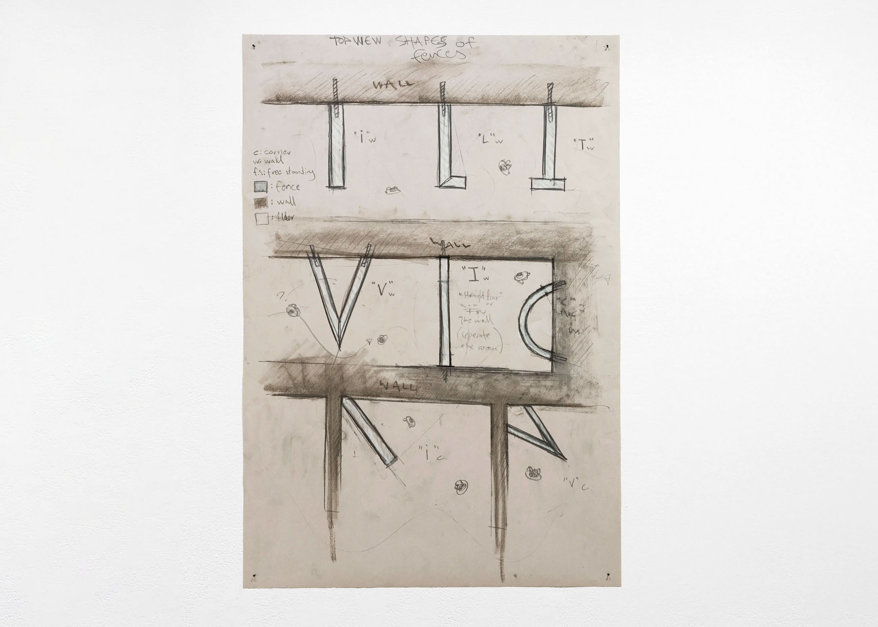 Drawing of a fence no.6