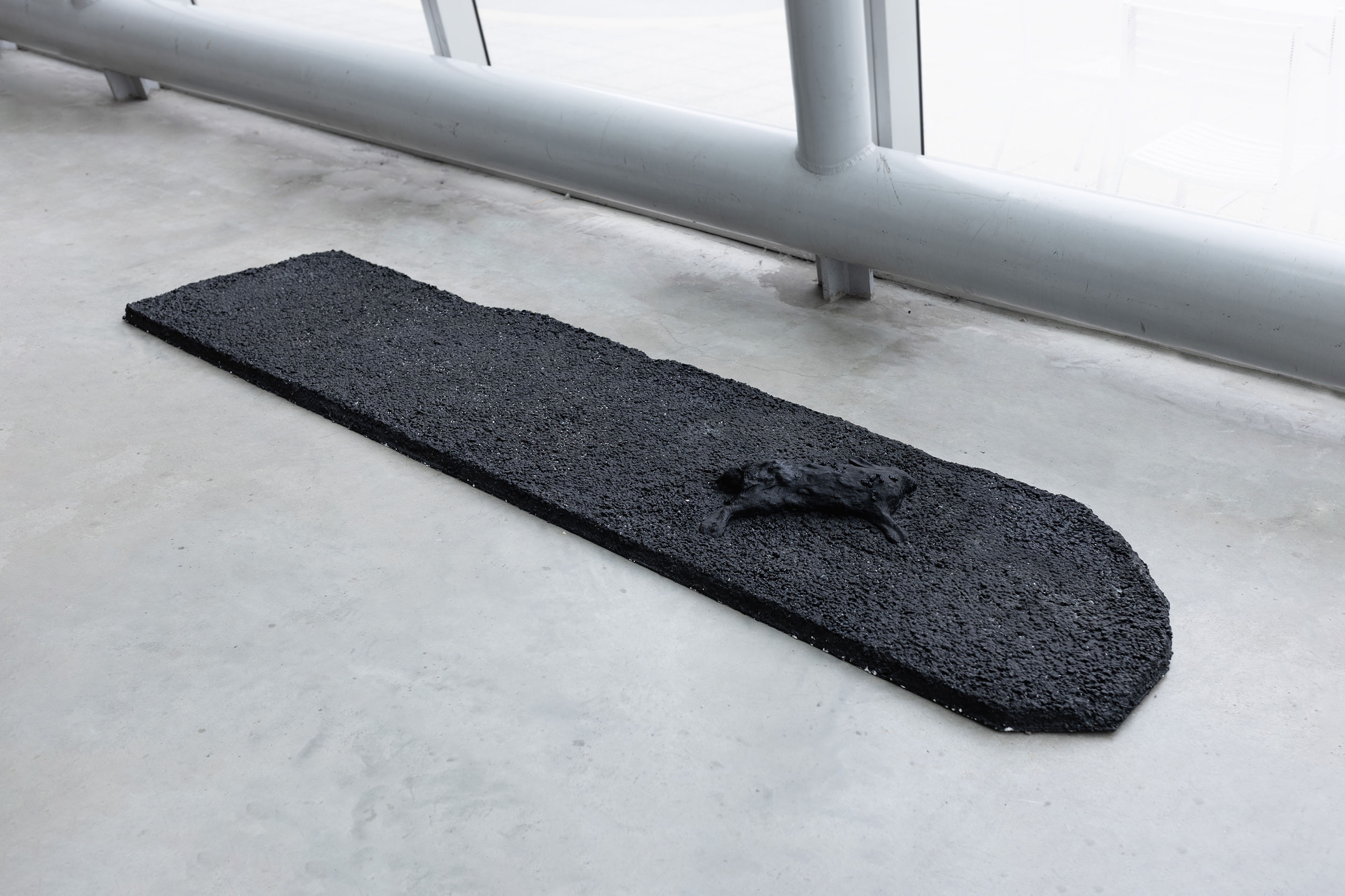 A rabbit at exit 4 north of I-795