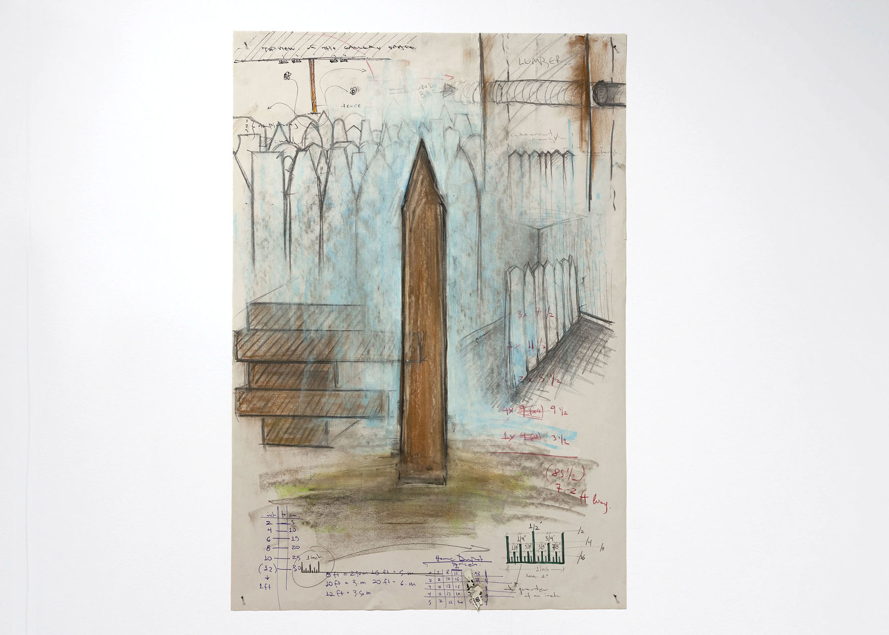 Drawing of a fence no.1