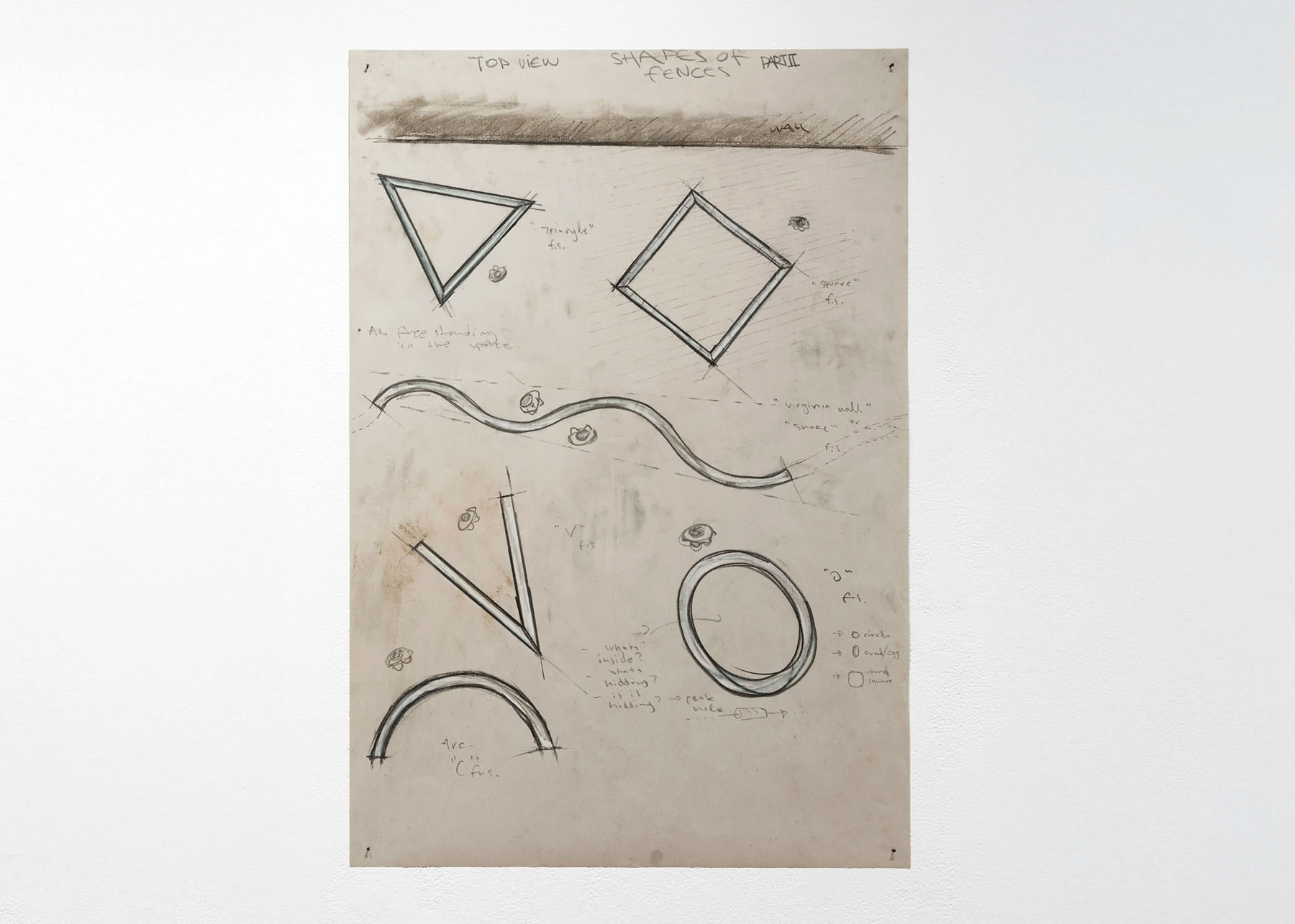 Drawing of a fence no.7
